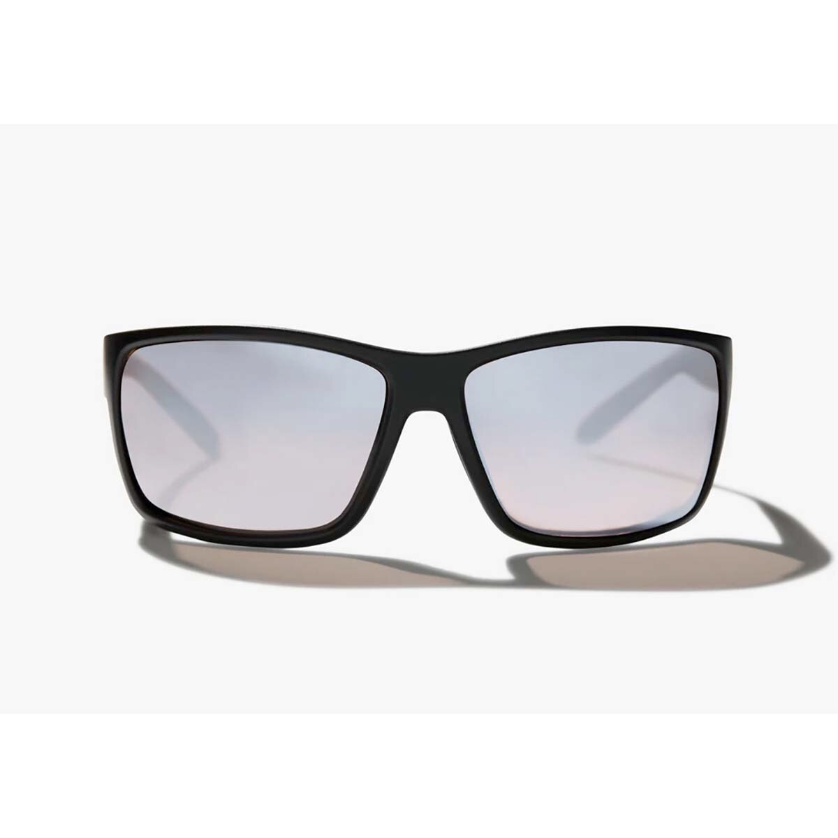 Bajio Bales Beach Sunglasses Polarized in Black Matte with Silver Glass